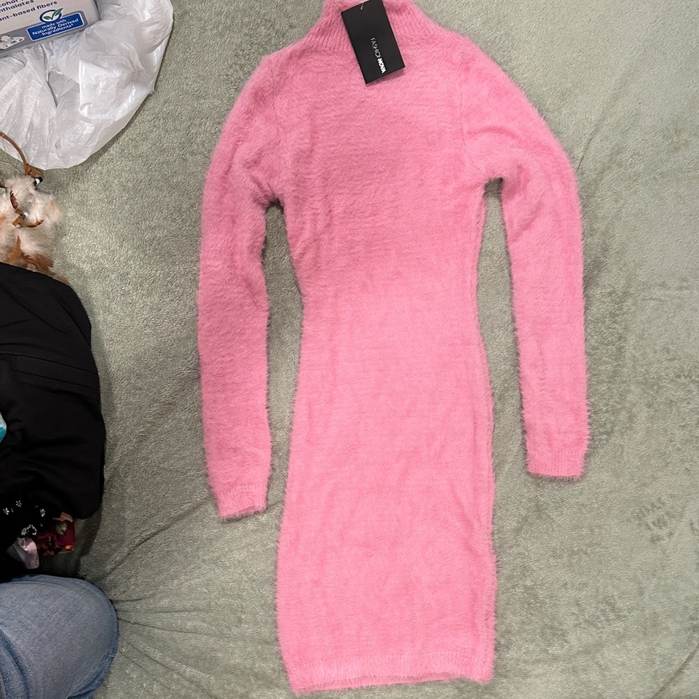 Fashion Nova Soft Pink Mini Dress